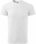 Levné pánské triko jednoduché, bílá