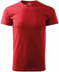 Levné pánské triko jednoduché, červená