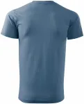 Levné pánské triko jednoduché, denim