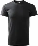 Levné pánské triko jednoduché, ebony gray