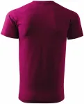 Levné pánské triko jednoduché, fuchsia red