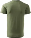 Levné pánské triko jednoduché, khaki