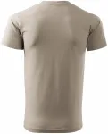 Levné pánské triko jednoduché, ledová sivá