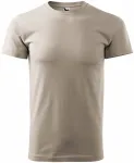 Levné pánské triko jednoduché, ledová sivá