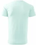 Levné pánské triko jednoduché, ledová zelená