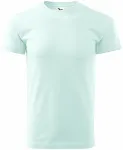 Levné pánské triko jednoduché, ledová zelená