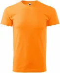 Levné pánské triko jednoduché, mandarinková oranžová