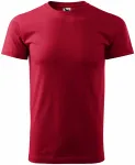 Levné pánské triko jednoduché, marlboro červená