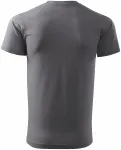 Levné pánské triko jednoduché, ocelovo sivá