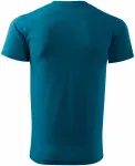 Levné pánské triko jednoduché, petrol blue