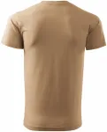 Levné pánské triko jednoduché, písková