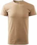 Levné pánské triko jednoduché, písková