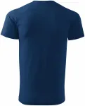 Levné pánské triko jednoduché, půlnoční modrá