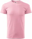 Levné pánské triko jednoduché, růžová
