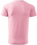 Levné pánské triko jednoduché, růžová