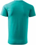 Levné pánské triko jednoduché, smaragdovozelená