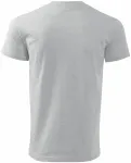 Levné pánské triko jednoduché, světlešedý melír