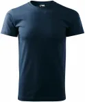 Levné pánské triko jednoduché, tmavomodrá