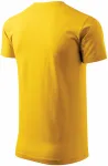 Levné pánské triko jednoduché, žlutá