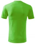 Levné pánské triko klasické, jablkově zelená