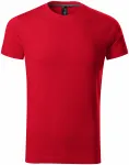 Levné pánské triko ozdobené, formula red