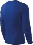 Levné pánské triko s dlouhým rukávem, kráľovská modrá