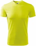 Levné sportovní tričko pro děti, neonová žlutá