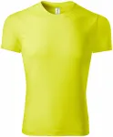 Levné sportovní tričko unisex, neonová žlutá