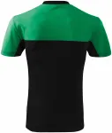 Levné tričko dvoubarevné, trávově zelená