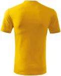 Levné tričko hrubé, žlutá