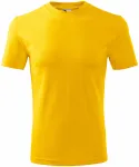 Levné tričko klasické, žlutá