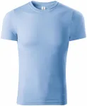 Levné tričko lehké s krátkým rukávem, nebeská modrá