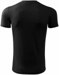 Levné tričko s asymetrickým průkrčníkem, černá