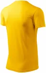 Levné tričko s asymetrickým průkrčníkem, žlutá