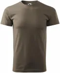 Levné tričko vyšší gramáže unisex, army