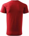 Levné tričko vyšší gramáže unisex, červená
