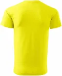 Levné tričko vyšší gramáže unisex, citrónová