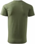 Levné tričko vyšší gramáže unisex, khaki