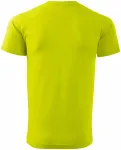 Levné tričko vyšší gramáže unisex, limetková