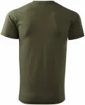Levné tričko vyšší gramáže unisex, military