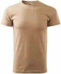Levné tričko vyšší gramáže unisex, písková