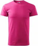 Levné tričko vyšší gramáže unisex, purpurová
