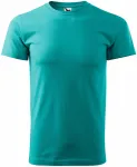 Levné tričko vyšší gramáže unisex, smaragdovozelená