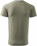 Levné tričko vyšší gramáže unisex, svetlá khaki