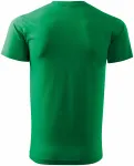 Levné tričko vyšší gramáže unisex, trávově zelená