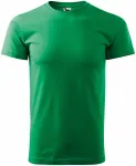Levné tričko vyšší gramáže unisex, trávově zelená