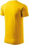 Levné tričko vyšší gramáže unisex, žlutá