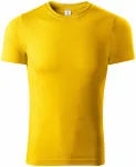 Levné tričko vyšší gramáže, žlutá