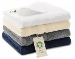 Levný ručník z organické bavlny, starostříbrná