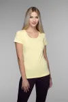 Levné dámské triko s ozdobným prošitím
